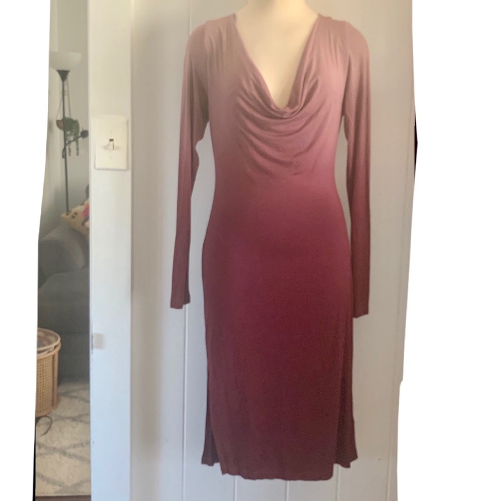 Young Fabulous & Broke Ombré Body Con Midi Dress